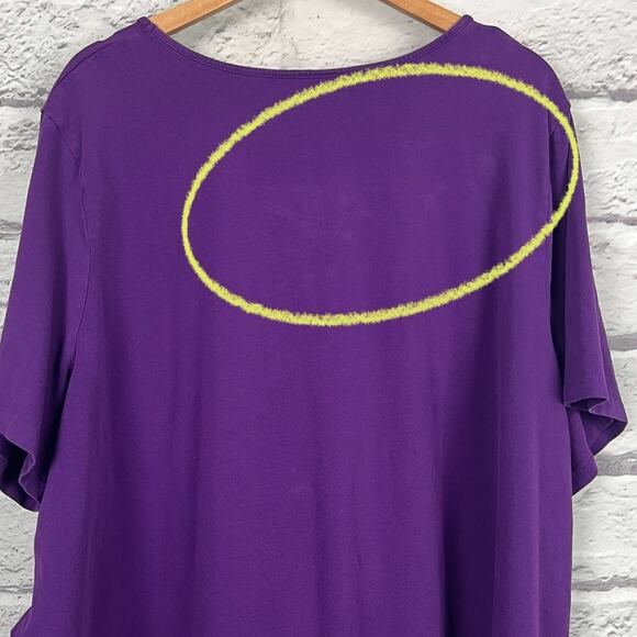 Catherines Suprema Womens 3X Preppy Classic Nautical Layered Look T Shirt Top - Picture 8 of 14